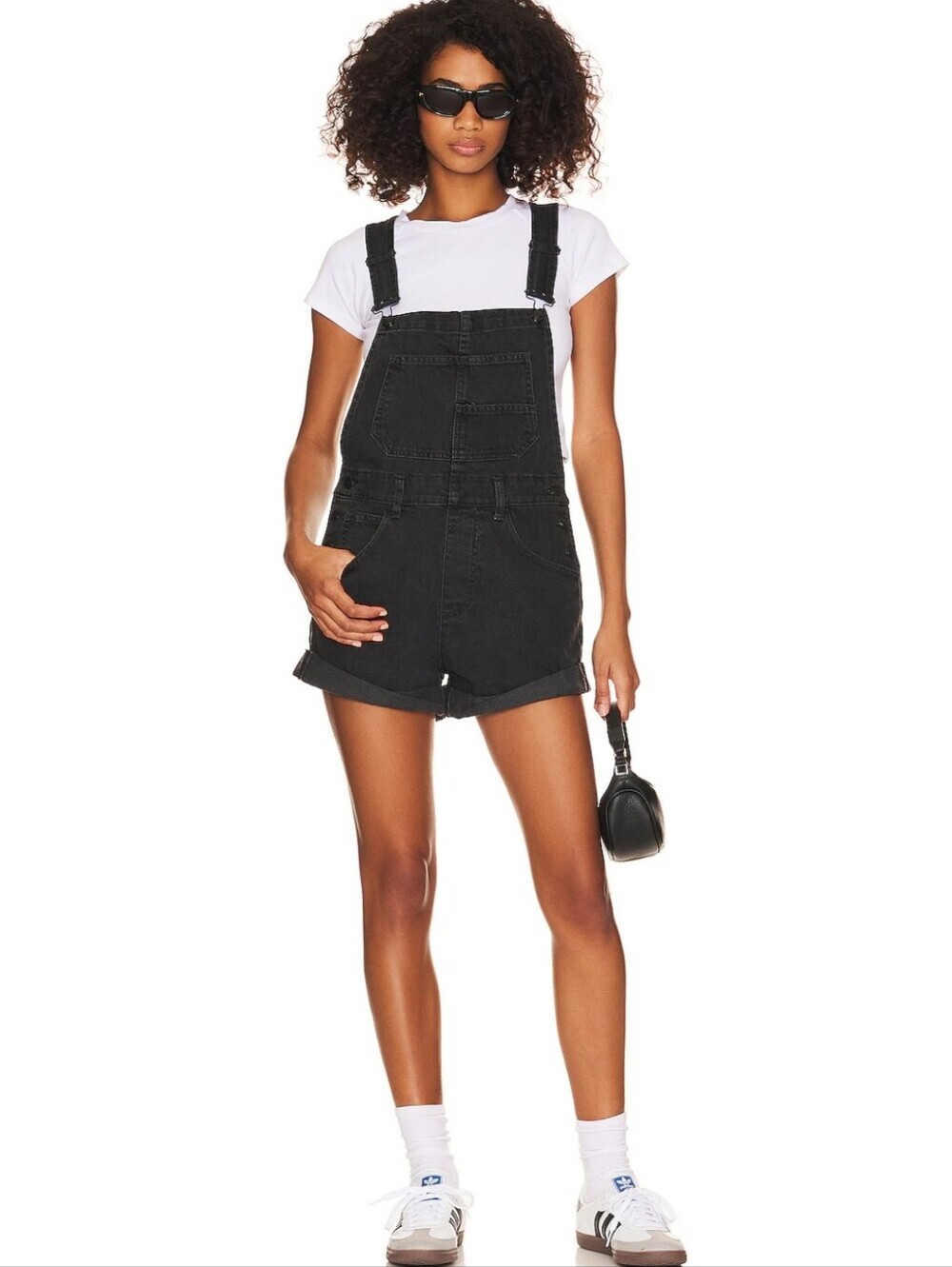 We The Free Ziggy Denim Shortall in Black - Small